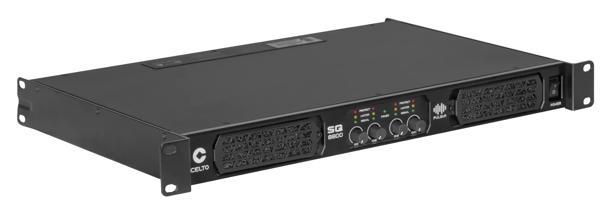 Celto Pro SQ8800 S-Series profesyonel kolon hoparlörün modern siyah tasarımı.